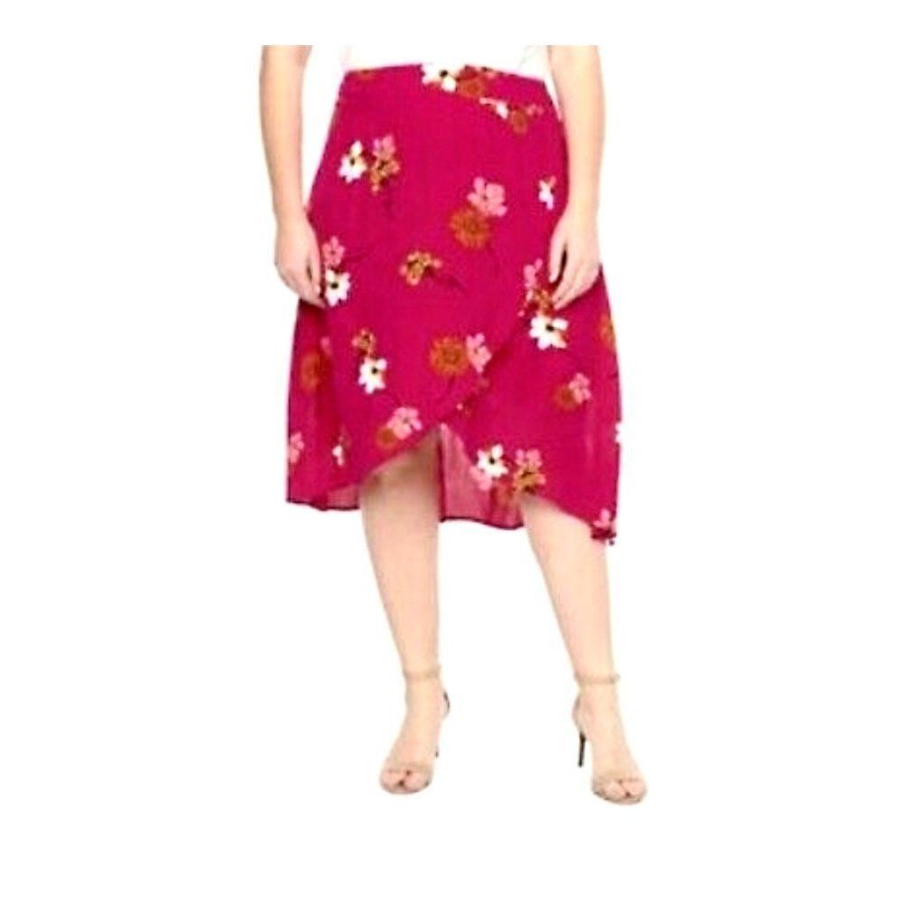 NWT size 6 A.N.A pink floral skirt‎